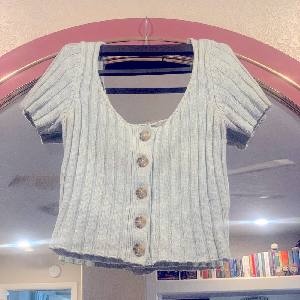 Knit crop top